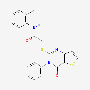 N-(2,6-dimethylphenyl)-2-{[3-(2-methylphenyl)-4-oxo-3,4-dihydrothieno[3,2-d]pyrimidin-2-yl]sulfanyl}acetamide