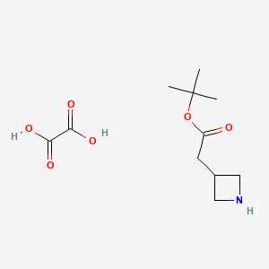 molecular formula C11H19NO6 B2949696 Oxalic acid; tert-butyl 2-(azetidin-3-yl)acetate CAS No. 2089257-27-0