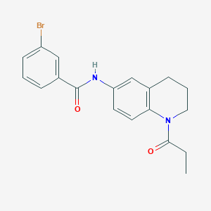 3-bromo-N-(1-propionyl-1,2,3,4-tetrahydroquinolin-6-yl)benzamide