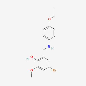 4-Bromo-2-{[(4-ethoxyphenyl)amino]methyl}-6-methoxyphenol