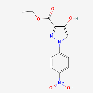 B2949704 ethyl 4-hydroxy-1-(4-nitrophenyl)-1H-pyrazole-3-carboxylate CAS No. 26502-55-6