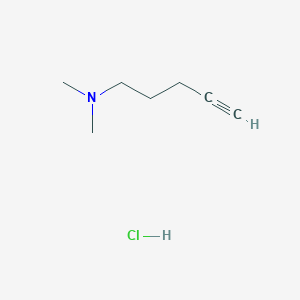 molecular formula C7H14ClN B2949721 Dimethyl(pent-4-yn-1-yl)amine hydrochloride CAS No. 56850-01-2