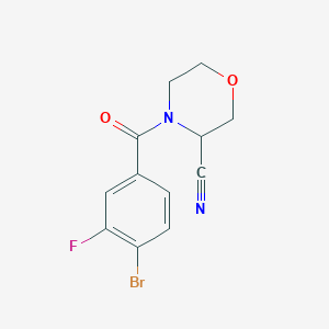 4-(4-Bromo-3-fluorobenzoyl)morpholine-3-carbonitrile
