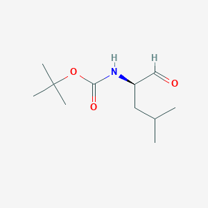 molecular formula C11H21NO3 B2949739 Carbamic acid, [(1R)-1-formyl-3-methylbutyl]-, 1,1-dimethylethyl ester CAS No. 116662-96-5