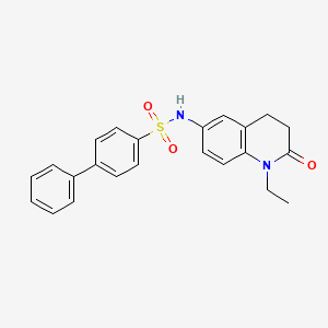 N-(1-ethyl-2-oxo-1,2,3,4-tetrahydroquinolin-6-yl)-[1,1'-biphenyl]-4-sulfonamide