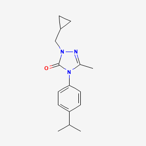 molecular formula C16H21N3O B2949754 2-(cyclopropylmethyl)-4-(4-isopropylphenyl)-5-methyl-2,4-dihydro-3H-1,2,4-triazol-3-one CAS No. 860785-31-5