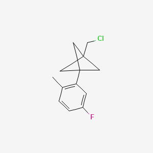 1-(Chloromethyl)-3-(5-fluoro-2-methylphenyl)bicyclo[1.1.1]pentane