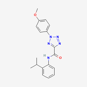 molecular formula C18H19N5O2 B2949763 N-(2-isopropylphenyl)-2-(4-methoxyphenyl)-2H-tetrazole-5-carboxamide CAS No. 1396878-48-0