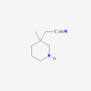 2-(3-Methylpiperidin-3-yl)acetonitrile