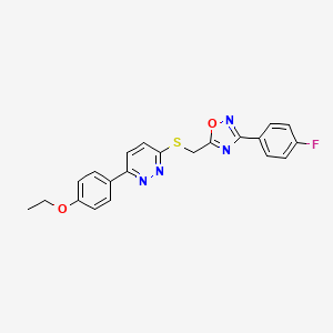 3-(4-Ethoxyphenyl)-6-({[3-(4-fluorophenyl)-1,2,4-oxadiazol-5-yl]methyl}thio)pyridazine