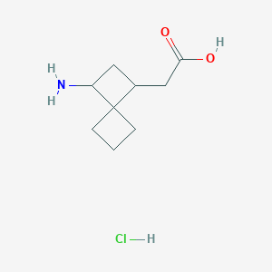 2-(3-Aminospiro[3.3]heptan-1-yl)acetic acid;hydrochloride