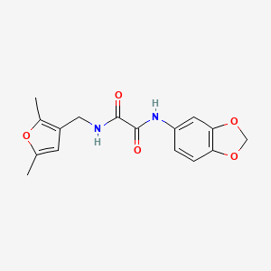 N1-(benzo[d][1,3]dioxol-5-yl)-N2-((2,5-dimethylfuran-3-yl)methyl)oxalamide