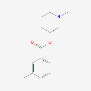 molecular formula C14H19NO2 B294979 1-Methyl-3-piperidinyl 3-methylbenzoate 