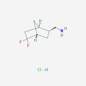 [(1R,2R,4R)-5,5-Difluoro-2-bicyclo[2.2.1]heptanyl]methanamine;hydrochloride