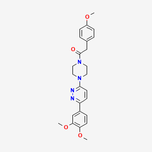 1-(4-(6-(3,4-Dimethoxyphenyl)pyridazin-3-yl)piperazin-1-yl)-2-(4-methoxyphenyl)ethanone