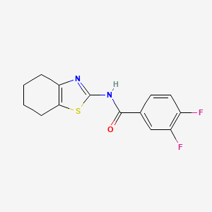 molecular formula C14H12F2N2OS B2949819 3,4-difluoro-N-(4,5,6,7-tetrahydro-1,3-benzothiazol-2-yl)benzamide CAS No. 313374-98-0