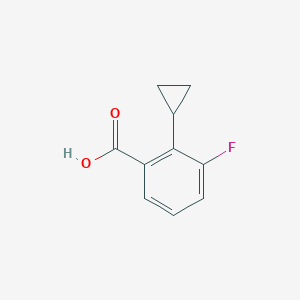 molecular formula C10H9FO2 B2949823 2-Cyclopropyl-3-fluorobenzoic acid CAS No. 1933473-70-1
