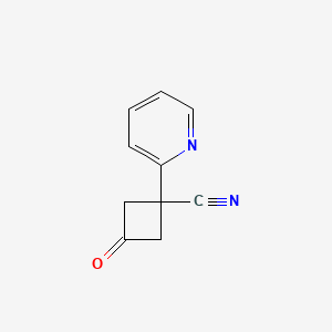 3-Oxo-1-pyridin-2-ylcyclobutane-1-carbonitrile