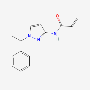 N-[1-(1-Phenylethyl)pyrazol-3-yl]prop-2-enamide