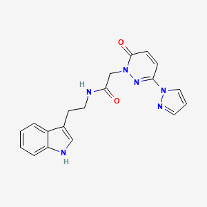 N-(2-(1H-indol-3-yl)ethyl)-2-(6-oxo-3-(1H-pyrazol-1-yl)pyridazin-1(6H)-yl)acetamide