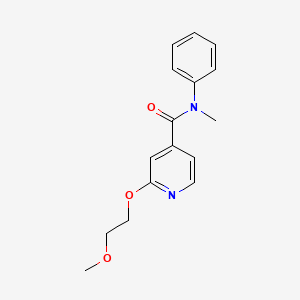 molecular formula C16H18N2O3 B2949831 2-(2-methoxyethoxy)-N-methyl-N-phenylisonicotinamide CAS No. 2034361-05-0