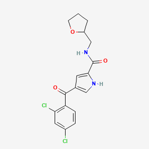 molecular formula C17H16Cl2N2O3 B2949839 4-(2,4-dichlorobenzoyl)-N-(tetrahydro-2-furanylmethyl)-1H-pyrrole-2-carboxamide CAS No. 672949-69-8