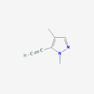 molecular formula C7H8N2 B2949850 5-ethynyl-1,4-dimethyl-1H-pyrazole CAS No. 1865506-49-5