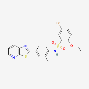 5-bromo-2-ethoxy-N-(2-methyl-4-(thiazolo[5,4-b]pyridin-2-yl)phenyl)benzenesulfonamide