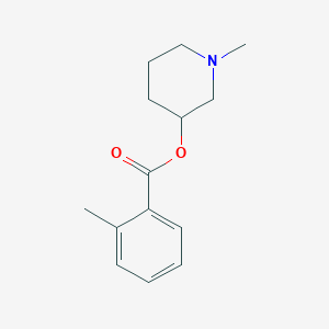 molecular formula C14H19NO2 B294986 1-Methylpiperidin-3-yl 2-methylbenzoate 
