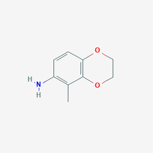 molecular formula C9H11NO2 B2949860 5-Methyl-2,3-dihydro-1,4-benzodioxin-6-amine CAS No. 185312-08-7