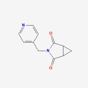 molecular formula C11H10N2O2 B2949872 3-(4-Pyridinylmethyl)-3-azabicyclo[3.1.0]hexane-2,4-dione CAS No. 329695-60-5