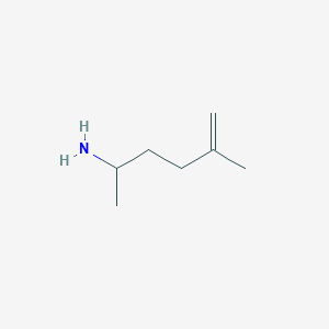 molecular formula C7H15N B2949874 5-Methylhex-5-en-2-amine CAS No. 13296-29-2