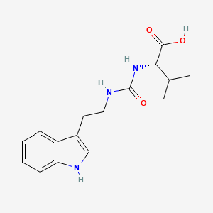 molecular formula C16H21N3O3 B2949877 (2S)-2-[2-(1H-indol-3-yl)ethylcarbamoylamino]-3-methylbutanoic acid CAS No. 956045-60-6