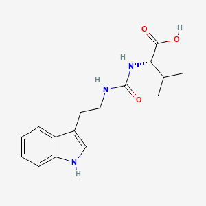 (2S)-2-[({[2-(1H-INDOL-3-YL)ETHYL]AMINO}CARBONYL)AMINO]-3-METHYLBUTANOIC ACID