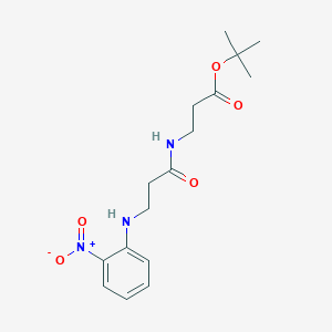 molecular formula C16H23N3O5 B2949880 Tert-butyl 3-[3-(2-nitroanilino)propanoylamino]propanoate CAS No. 2380194-08-9