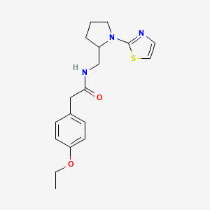 2-(4-ethoxyphenyl)-N-((1-(thiazol-2-yl)pyrrolidin-2-yl)methyl)acetamide