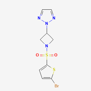 2-(1-((5-bromothiophen-2-yl)sulfonyl)azetidin-3-yl)-2H-1,2,3-triazole