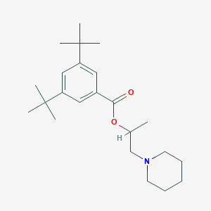 molecular formula C23H37NO2 B294993 1-(Piperidin-1-yl)propan-2-yl 3,5-di-tert-butylbenzoate 