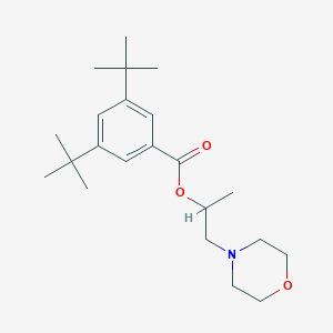 molecular formula C22H35NO3 B294994 1-(Morpholin-4-yl)propan-2-yl 3,5-di-tert-butylbenzoate 