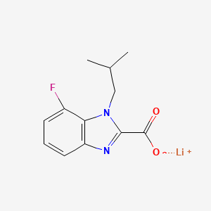 molecular formula C12H12FLiN2O2 B2949959 Lithium 7-fluoro-1-isobutyl-1H-benzo[d]imidazole-2-carboxylate CAS No. 2197052-60-9