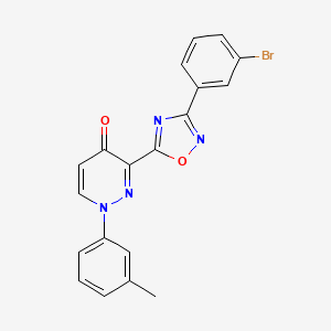 molecular formula C19H13BrN4O2 B2949983 6-(isobutyrylamino)-N-(2-methylbenzyl)chromane-3-carboxamide CAS No. 1251547-83-7