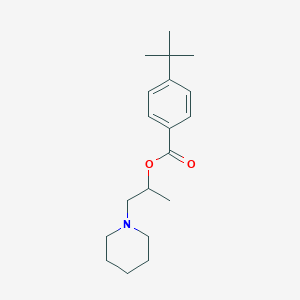 molecular formula C19H29NO2 B294999 1-(Piperidin-1-yl)propan-2-yl 4-tert-butylbenzoate 