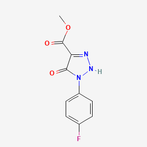 methyl 1-(4-fluorophenyl)-5-hydroxy-1H-1,2,3-triazole-4-carboxylate