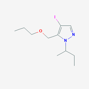 molecular formula C11H19IN2O B2950015 1-sec-butyl-4-iodo-5-(propoxymethyl)-1H-pyrazole CAS No. 1856059-78-3