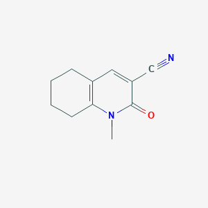molecular formula C11H12N2O B2950016 1-Methyl-2-oxo-1,2,5,6,7,8-hexahydroquinoline-3-carbonitrile CAS No. 113580-51-1