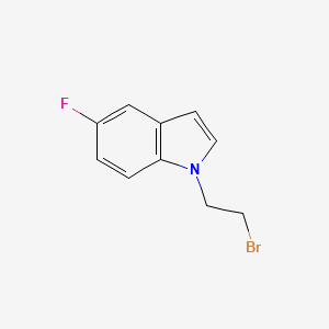 molecular formula C10H9BrFN B2950022 1-(2-bromoethyl)-5-fluoro-1H-indole CAS No. 1865988-59-5