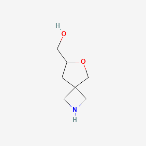 molecular formula C7H13NO2 B2950026 {6-Oxa-2-azaspiro[3.4]octan-7-yl}methanol CAS No. 2060006-64-4