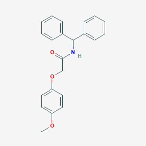 molecular formula C22H21NO3 B295003 N-benzhydryl-2-(4-methoxyphenoxy)acetamide 