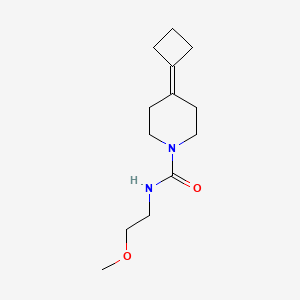 molecular formula C13H22N2O2 B2950030 4-Cyclobutylidene-N-(2-methoxyethyl)piperidine-1-carboxamide CAS No. 2320221-07-4