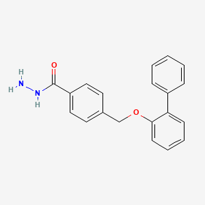 molecular formula C20H18N2O2 B2950036 4-(2-Phenylphenoxymethyl)benzohydrazide CAS No. 380170-16-1
